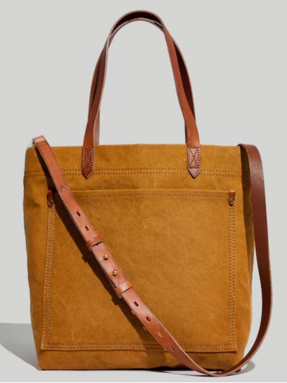 Madewell Medium Transport Tote Bag in Acorn 🧡